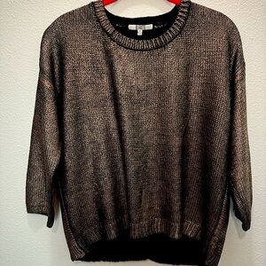 BB Dakota metallic open back sweater